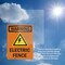 Signmission Electric Fence With Symbol OSHA Warning Sign, Vinyl Decal, 5in W x 7in L, 2PK OS-2PACK-WS-D-57-V-13121 - alternate 2